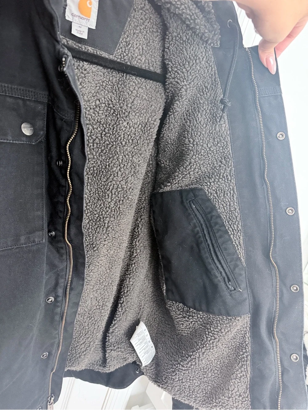Carhartt Washed Duck Bartlett Jacket - Black